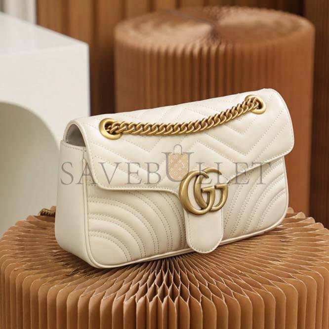 GUCCI MARMONT SMALL MATELASSE SHOULDER BAG 443497 (26*15*7cm)